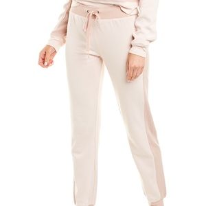 David Lerner Contrast Cuff Joggers, Rose Pink